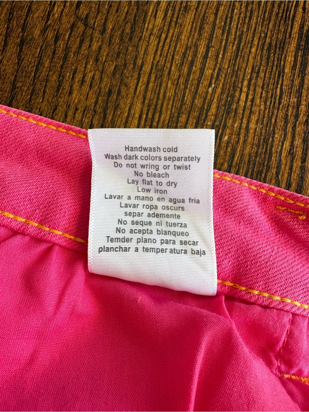 Judy Blue Hot Pink High Waist Shorts Medium Denim Garment Dyed Magenta Summer - Picture 10 of 14